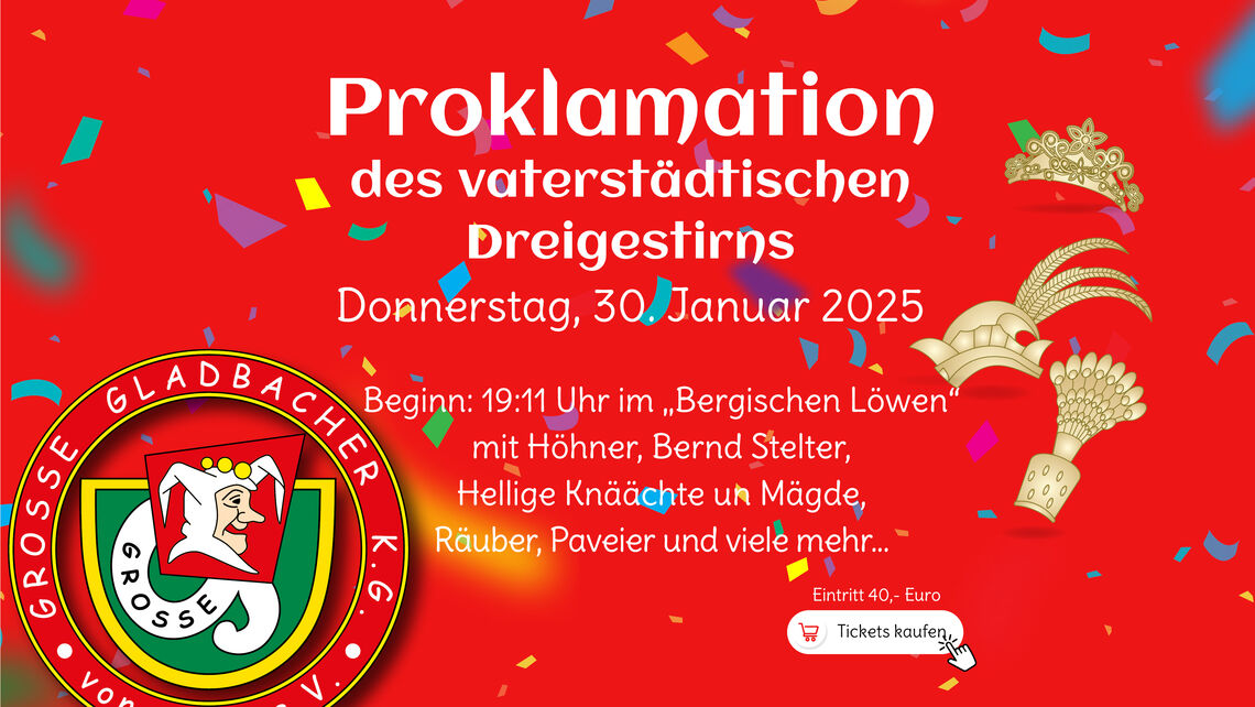 Grosse Gladbacher KG Herzlich Willkommen