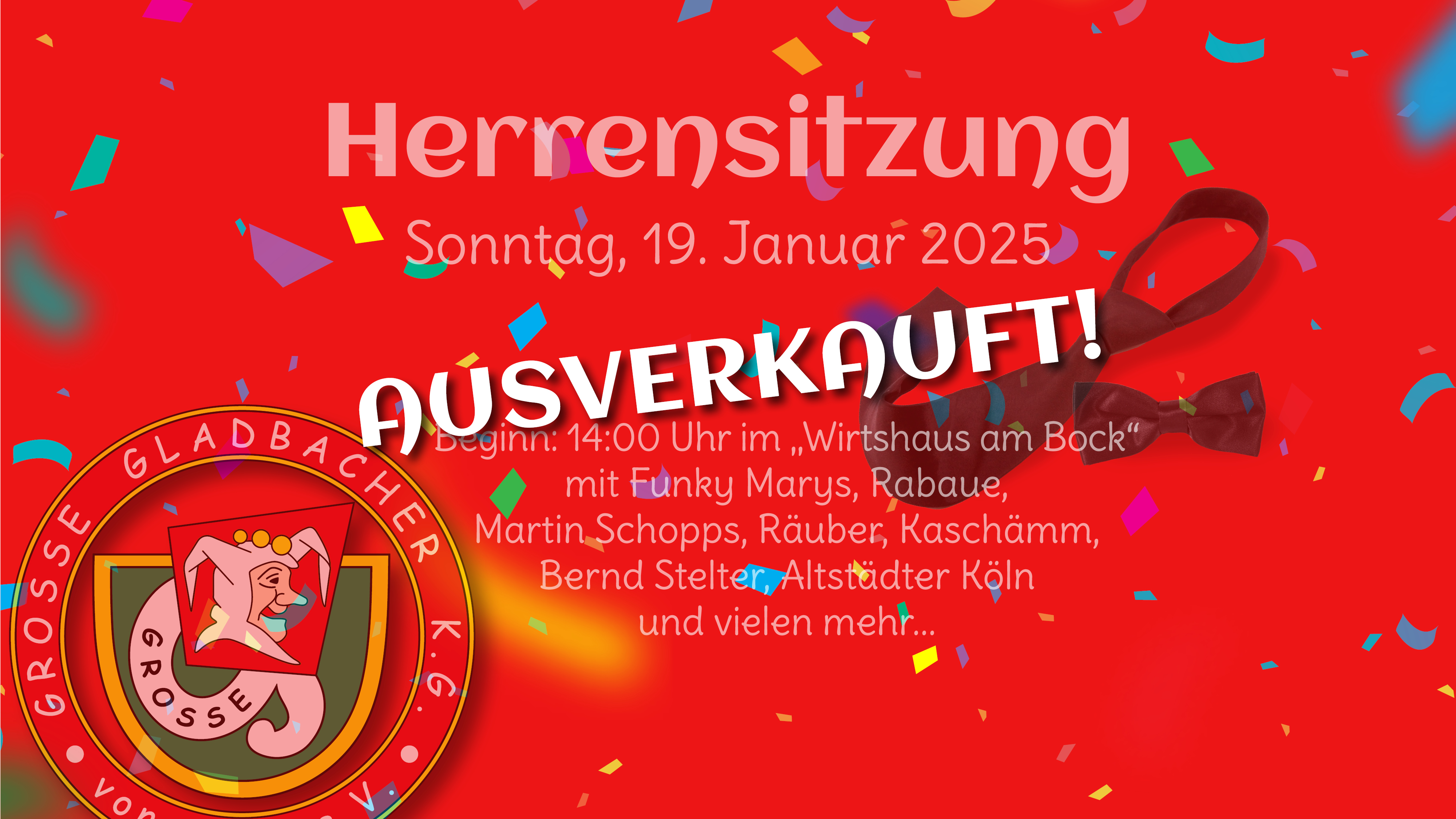 Herrensitzung 2025 - AUSVERKAUFT - Bergisch Gladbach Herrensitzung 2025 - AUSVERKAUFT - Bergisch Gladbach